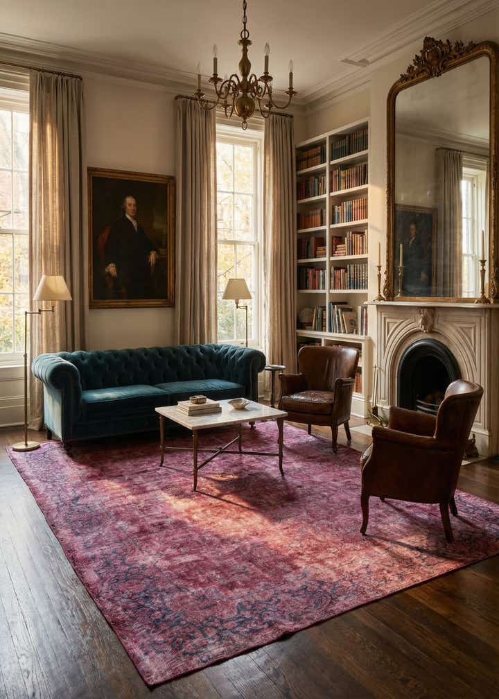 8' 7 x 12' 10 Hand Knotted Ultra Vintage Persian Wool Rug