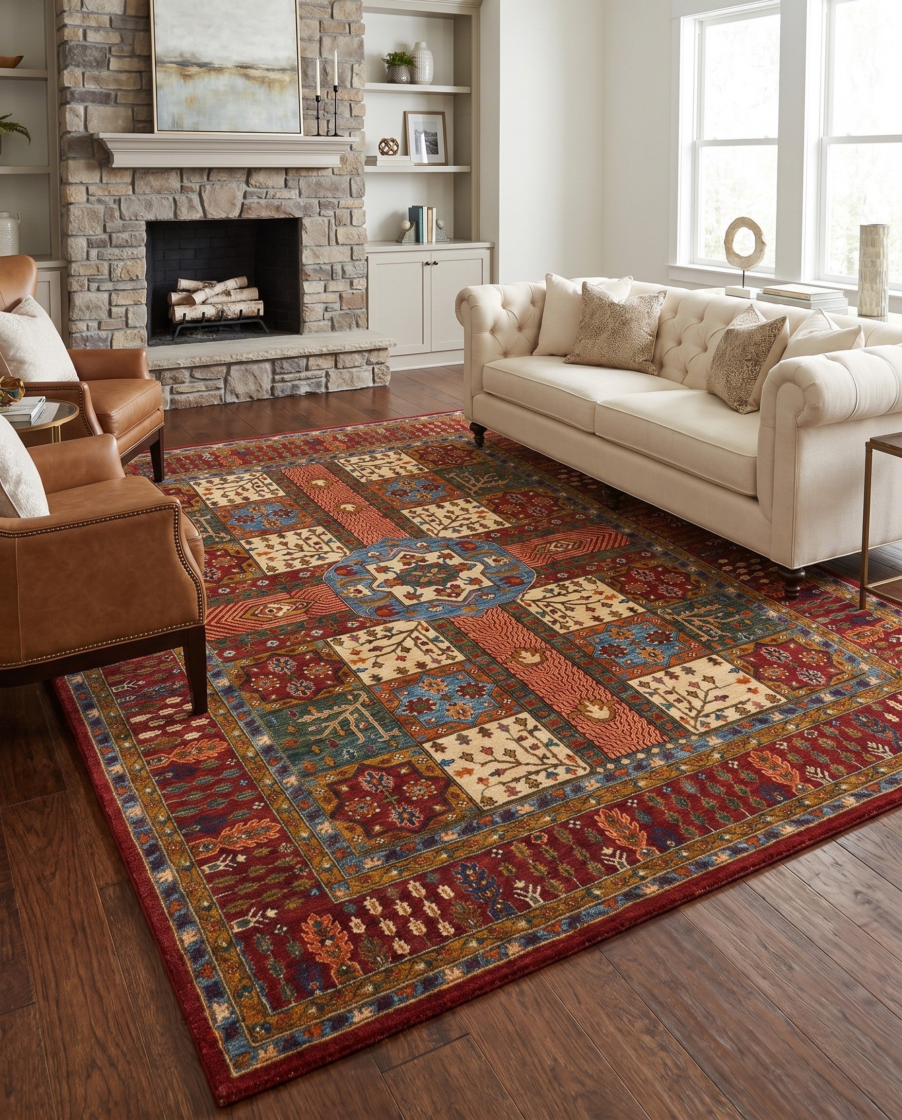 8' x 10' Hand Knotted Kazak Rug