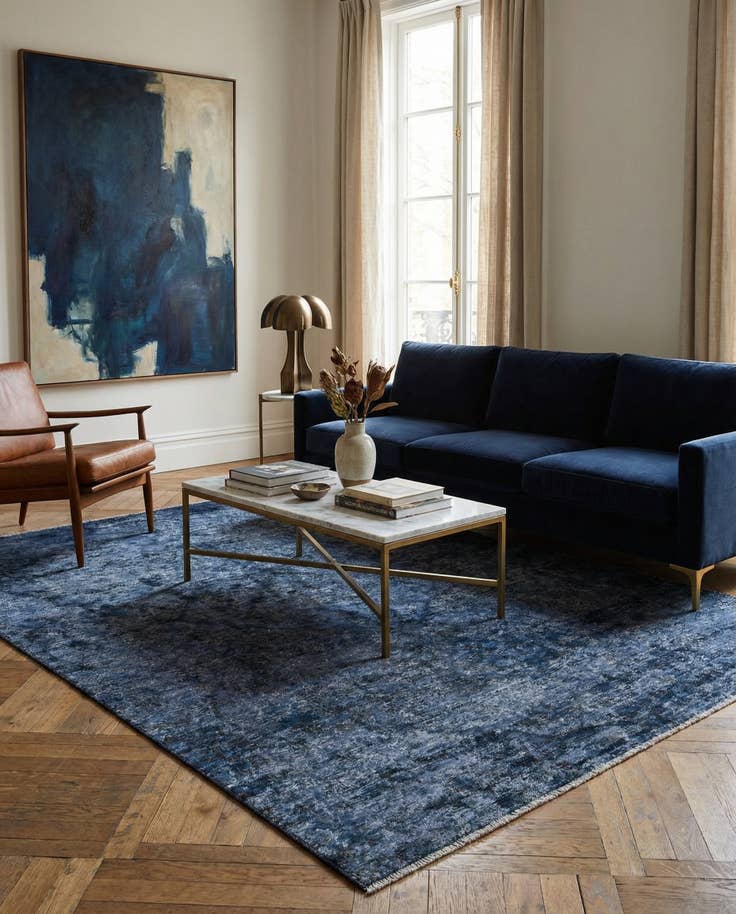 Detail image of 5' 3 x 8' 10 Hand Knotted Ultra Vintage Persian Wool Rug