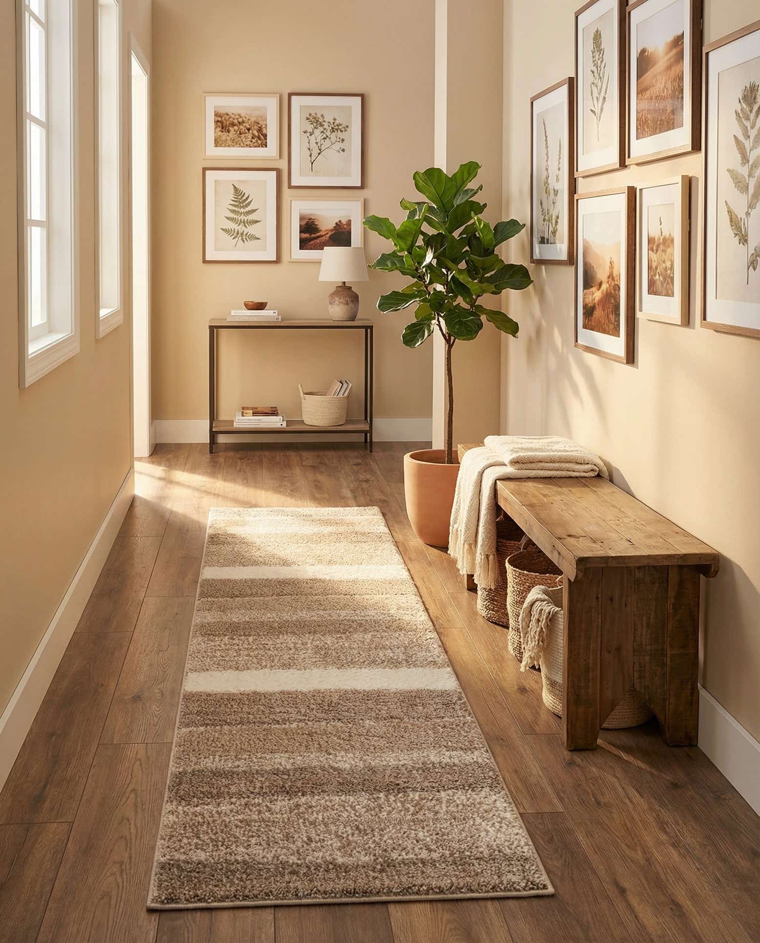 2' x 6' Sepia Runner Rug