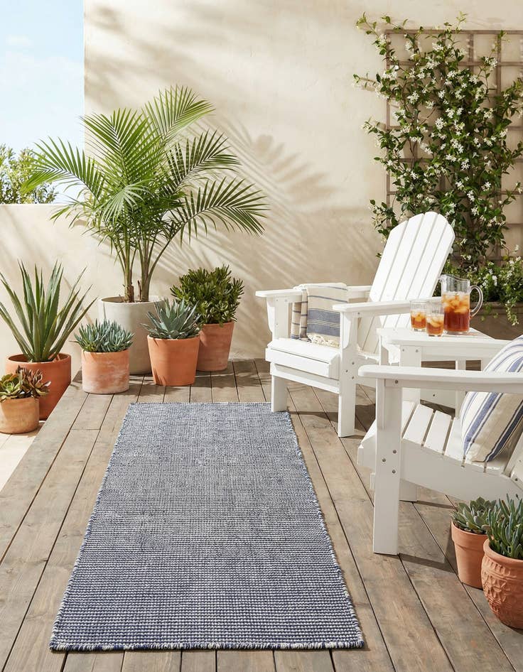 Detail image of 2' x 6' 1  Washable Jill Zarin Palm Springs Indoor / Outdoor Runner Rug