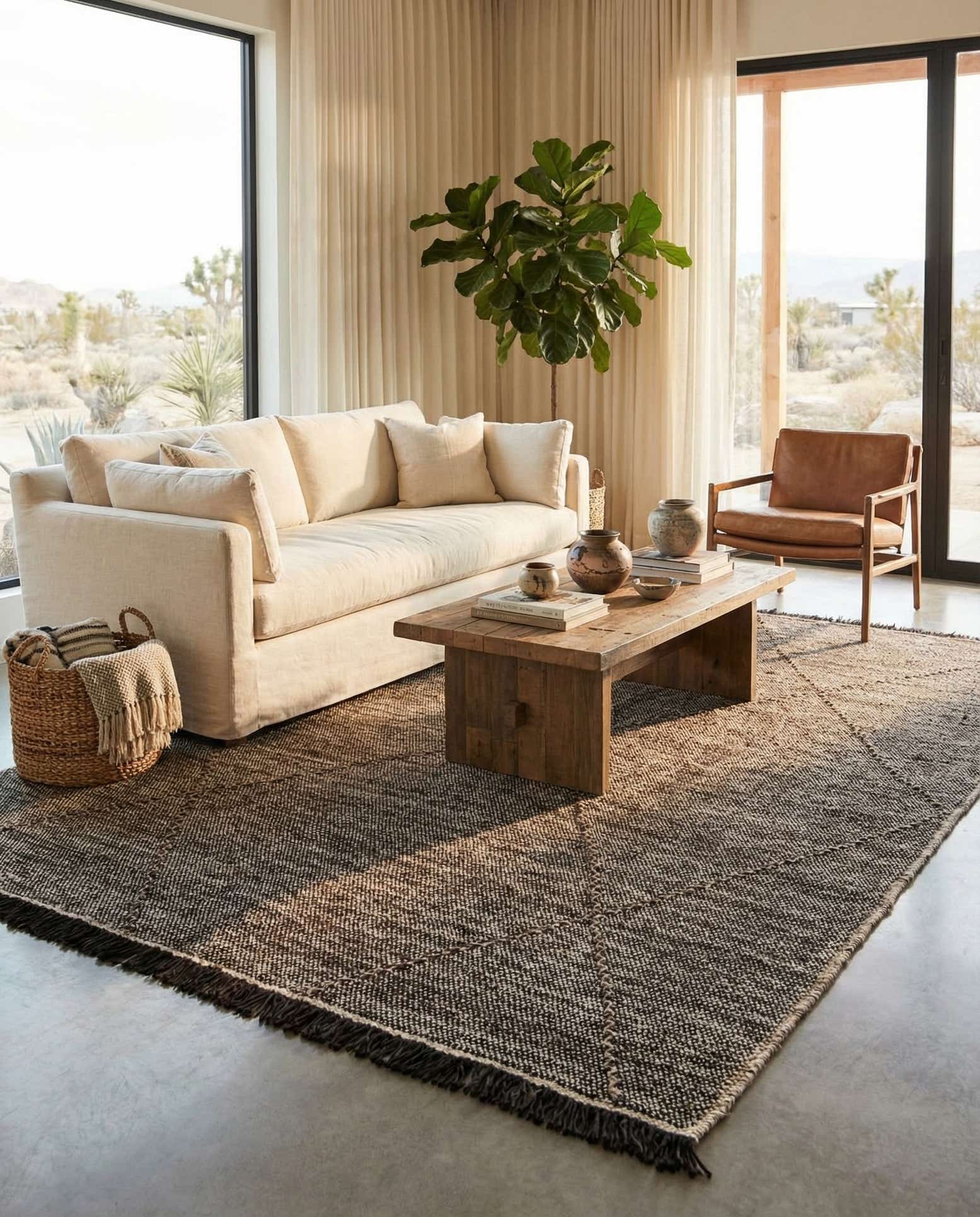 5' 10 x 7' 7 Hand Knotted Moroccan Wool Rug