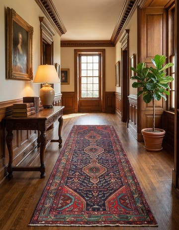 3' 8 x 11' 2 Hamedan Runner Rug