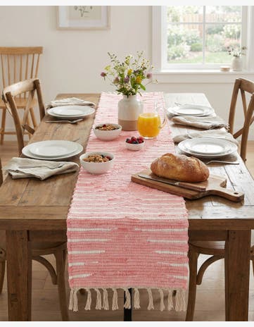 1' 2 x 5' 1 Hand Woven Chindi Cotton Table Runner Rug