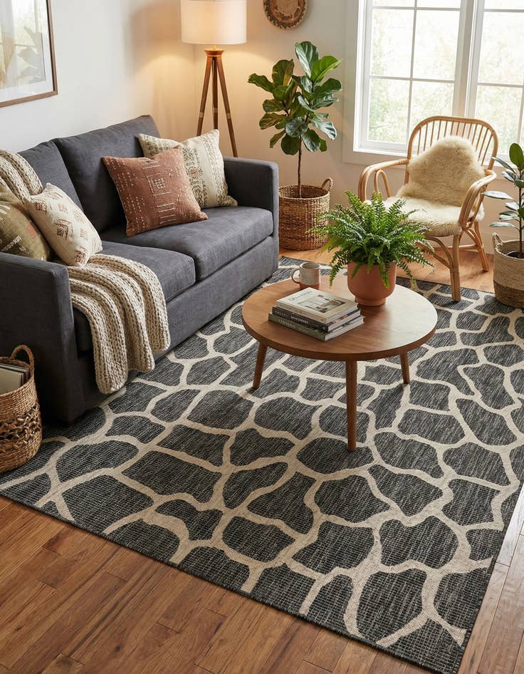 Detail image of  6' x 9'  Washable Safari Indoor / Outdoor Rug