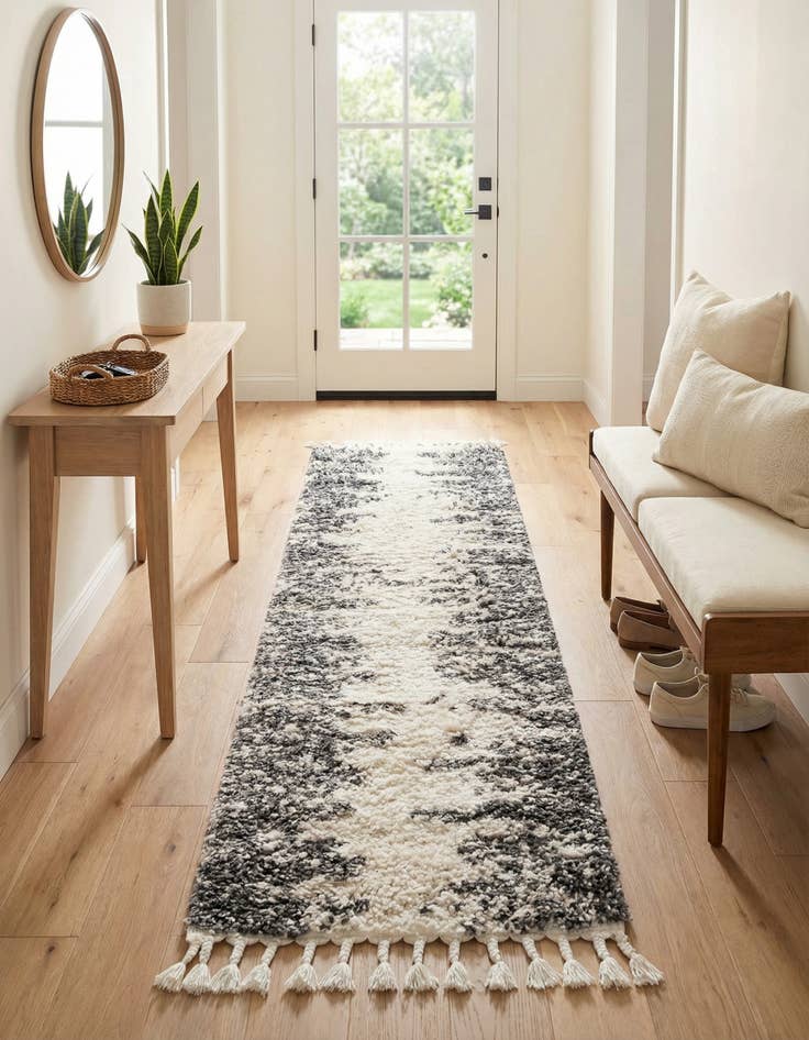 Detail image of 2' 7 x 12' Serenity Shag Runner Rug