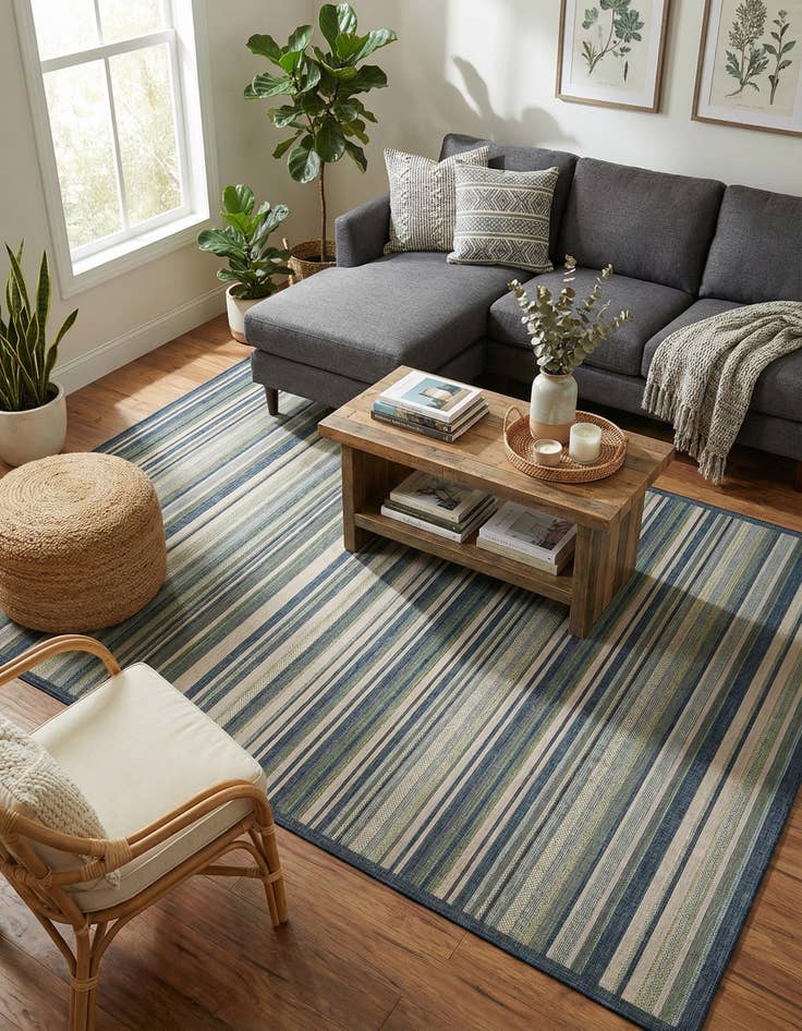Detail image of 10' x 14'  Washable Baja Indoor / Outdoor Rug
