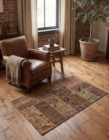 3' 3 x 5' 3 Hand Knotted Ultra Vintage Persian Wool Rug