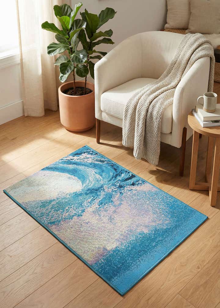 2' x 3' 1 Easy-Clean Modern Indoor / Outdoor Rug