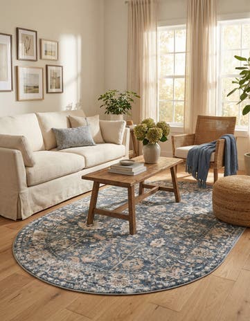 5' 3 x 8' Oregon Oval Rug