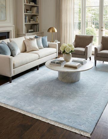 5' 7 x 7' 10 Hand Knotted Darya Wool Rug