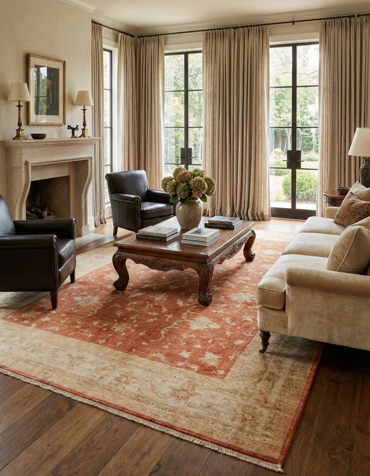 Detail image of 8' x 11' 2  Hand Knotted Peshawar Ziegler Oriental Rug