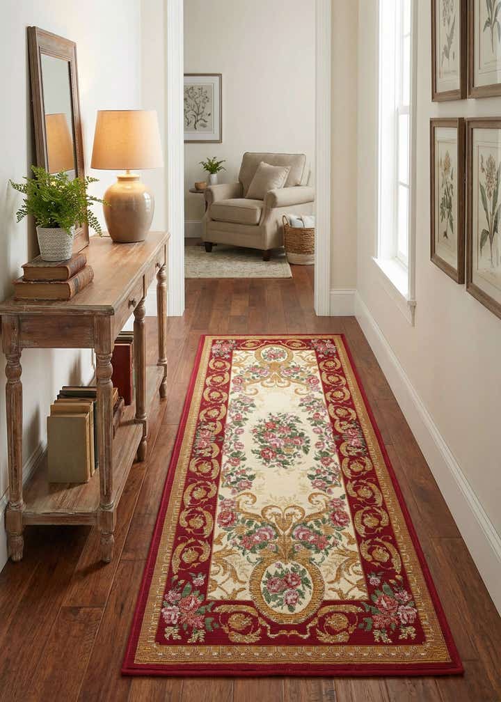 2' x 5' Easy-Clean Traditional Indoor / Outdoor Runner Rug