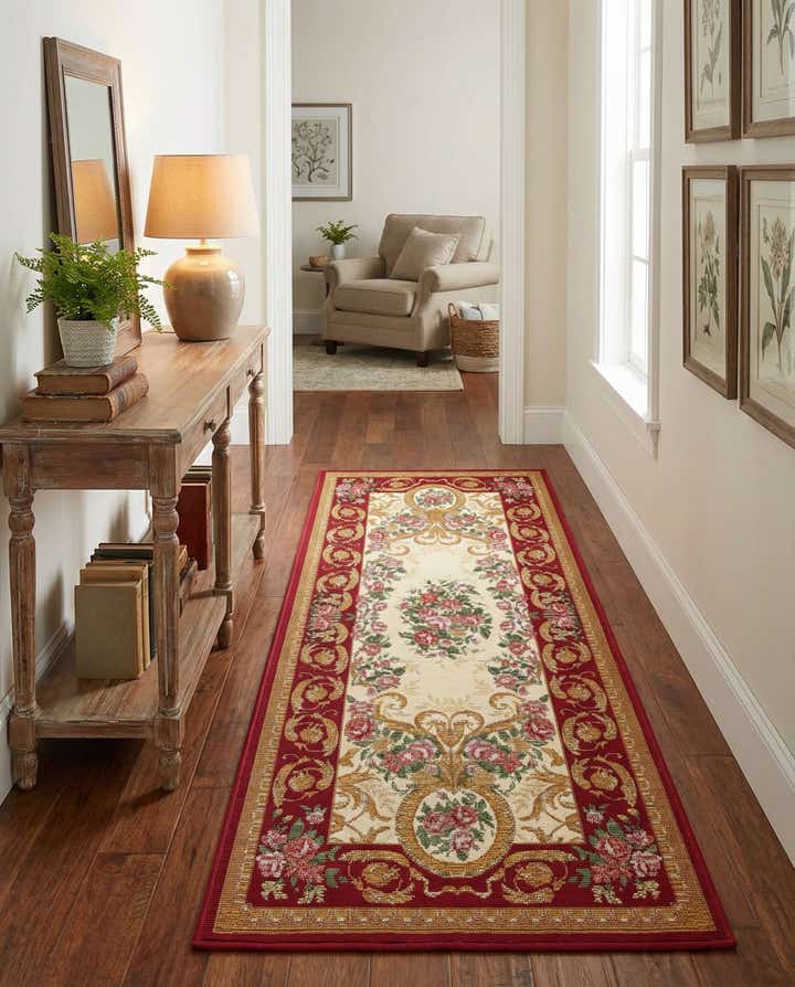 2' x 5' Easy-Clean Traditional Indoor / Outdoor Runner Rug