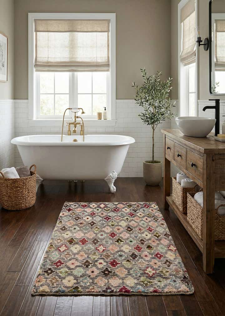 3' 3 x 4' 9 Hand Knotted Balouch Wool Rug