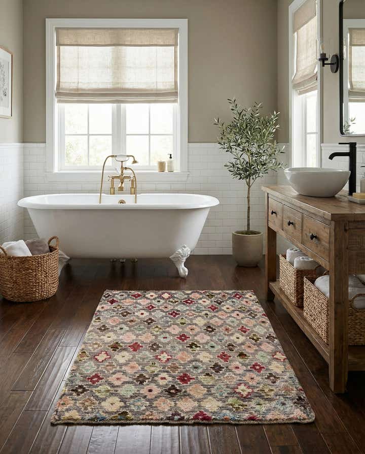 3' 3 x 4' 9 Hand Knotted Balouch Wool Rug