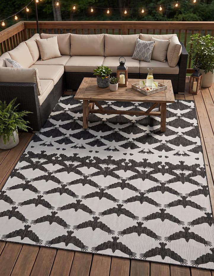 7' 10 x 10' Easy-Clean Modern Indoor / Outdoor...
