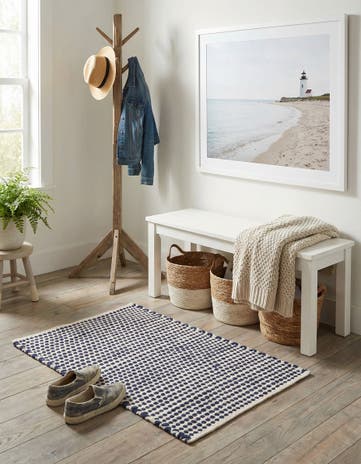 2' 1 x 3' Hand Woven Seaside Pearl Jute Rug