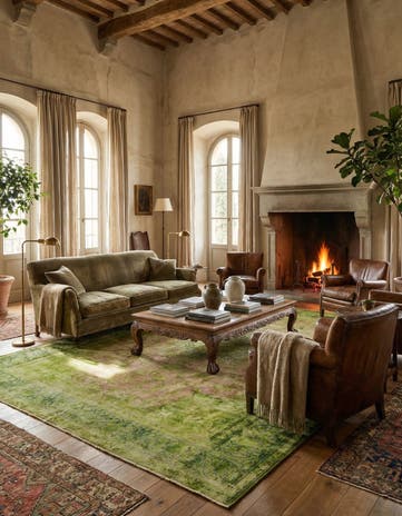 9' 10 x 13' 6 Hand Knotted Ultra Vintage Persian Wool Rug