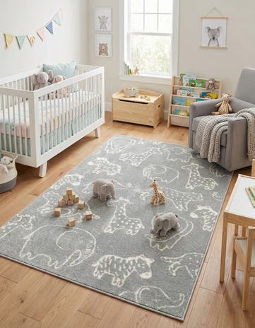4' x 6' Animals Whimsy Kids Rug