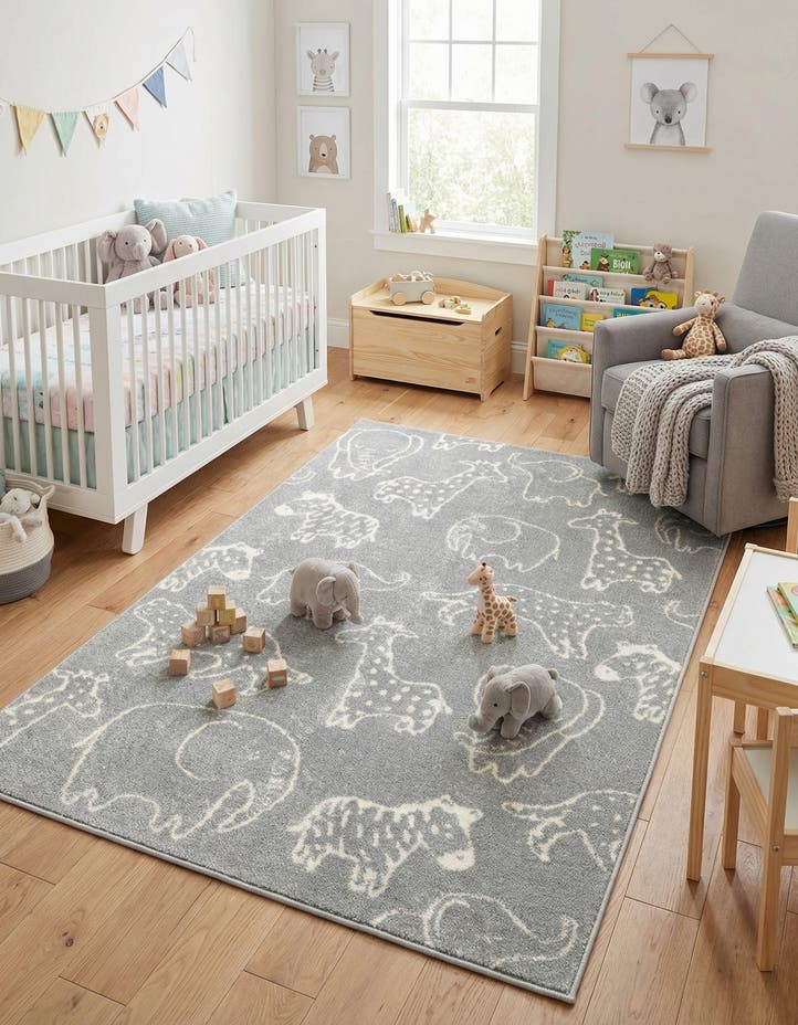 4' x 6' Animals Whimsy Kids Rug