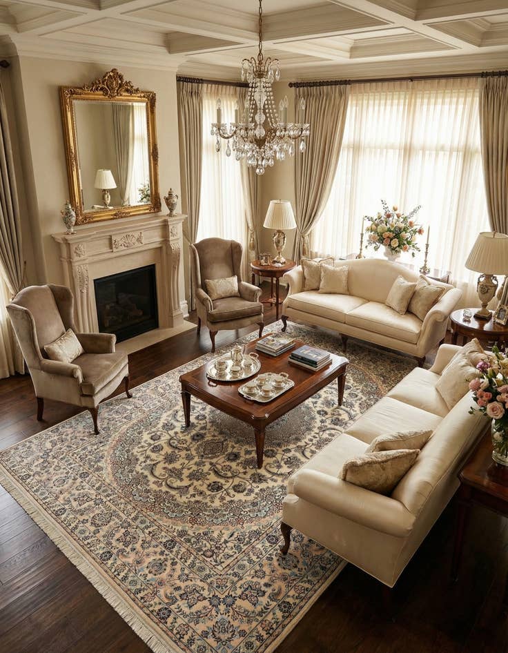 Detail image of 7' 1 x 10' 6 Nain Rug