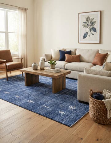 Navy Blue Gabbeh Rug