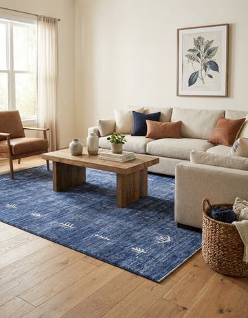 Navy Blue Gabbeh Rug