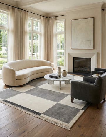 6' 10 x 9' 5 Hand Knotted Darya Wool Rug