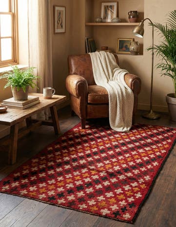 2' 10 x 4' 8 Hand Knotted Balouch Persian Wool Rug