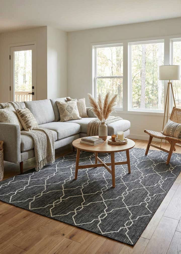 7' x 10' Easy-Clean Trellis Indoor / Outdoor Rug
