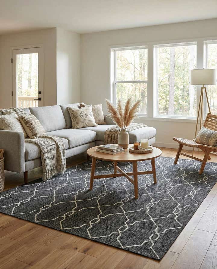 7' x 10' Easy-Clean Trellis Indoor / Outdoor Rug
