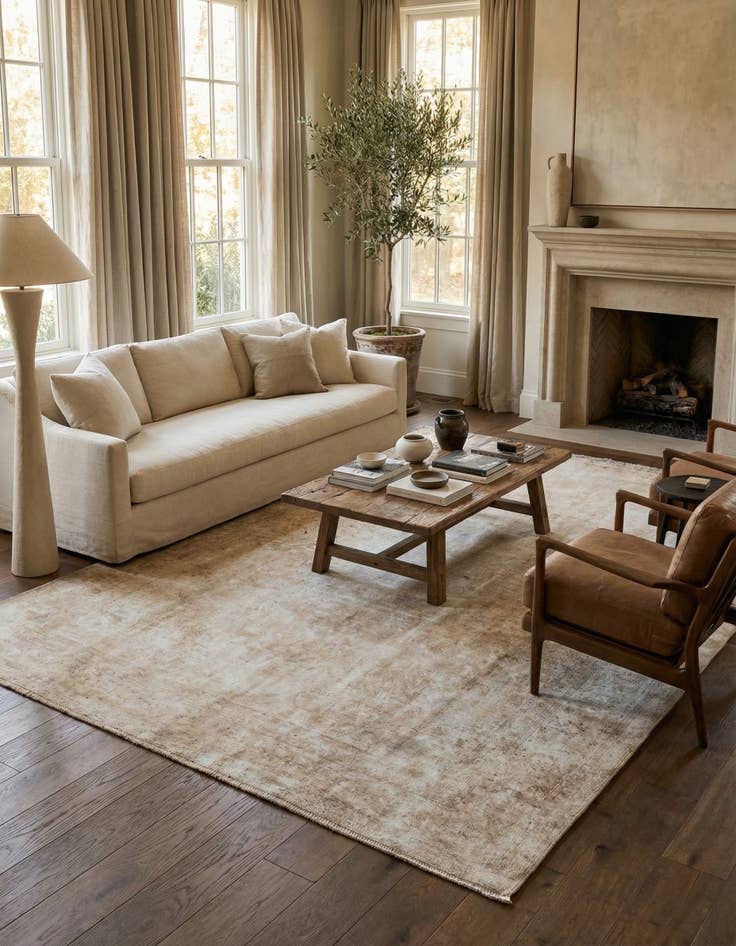 Detail image of 8' 2 x 10' 8  Hand Knotted Ultra Vintage Persian Wool Rug