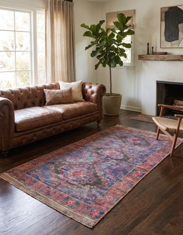 3' 5 x 6' 5 Hand Knotted Ultra Vintage Persian Wool Rug