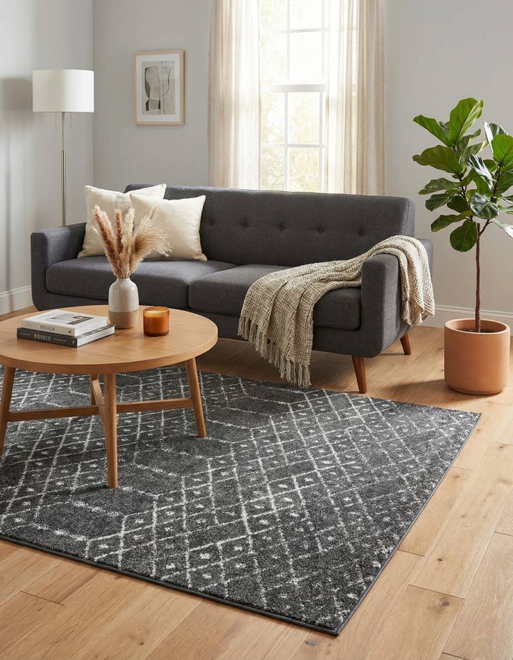 Detail image of  4' x 6' Paxon Trellis Rug