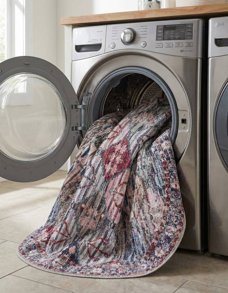 Detail image of  4' x 4'  Washable Mangata Round Rug