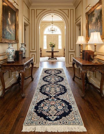 1' 8 x 6' 9 Hand Knotted Nain Rug