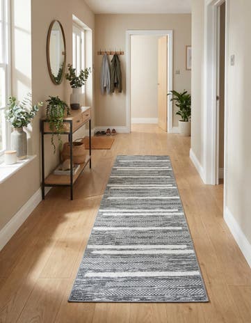 Gray Abbey Runner Rug