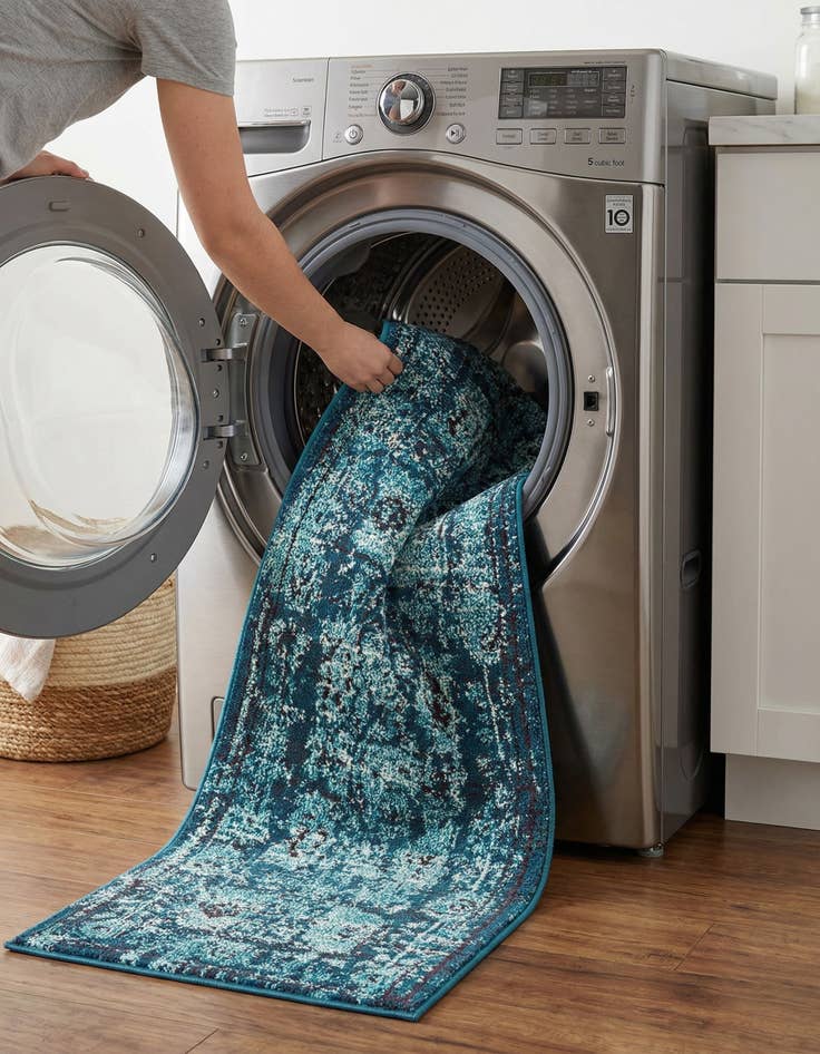 Detail image of 2' 2 x 6' 9  Washable Palazzo Runner Rug