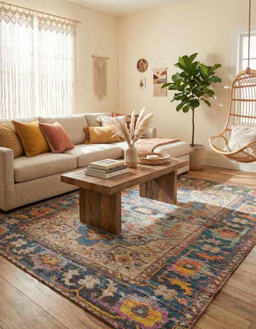 7' 10 x 10' Hand Woven Chenille Jute Rug