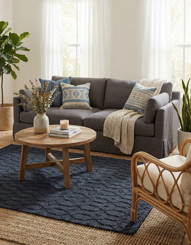 4' 1 x 6' 1 Hand Woven Larsa Jute Rug