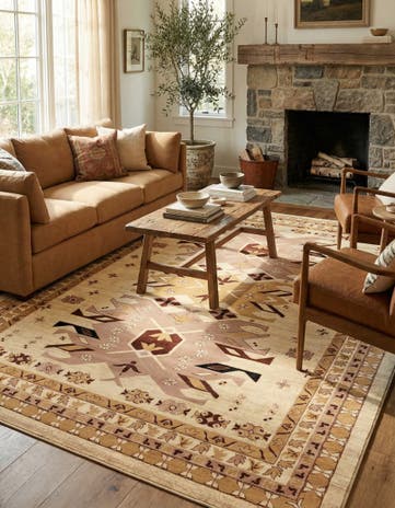 9' x 12' Heris Rug
