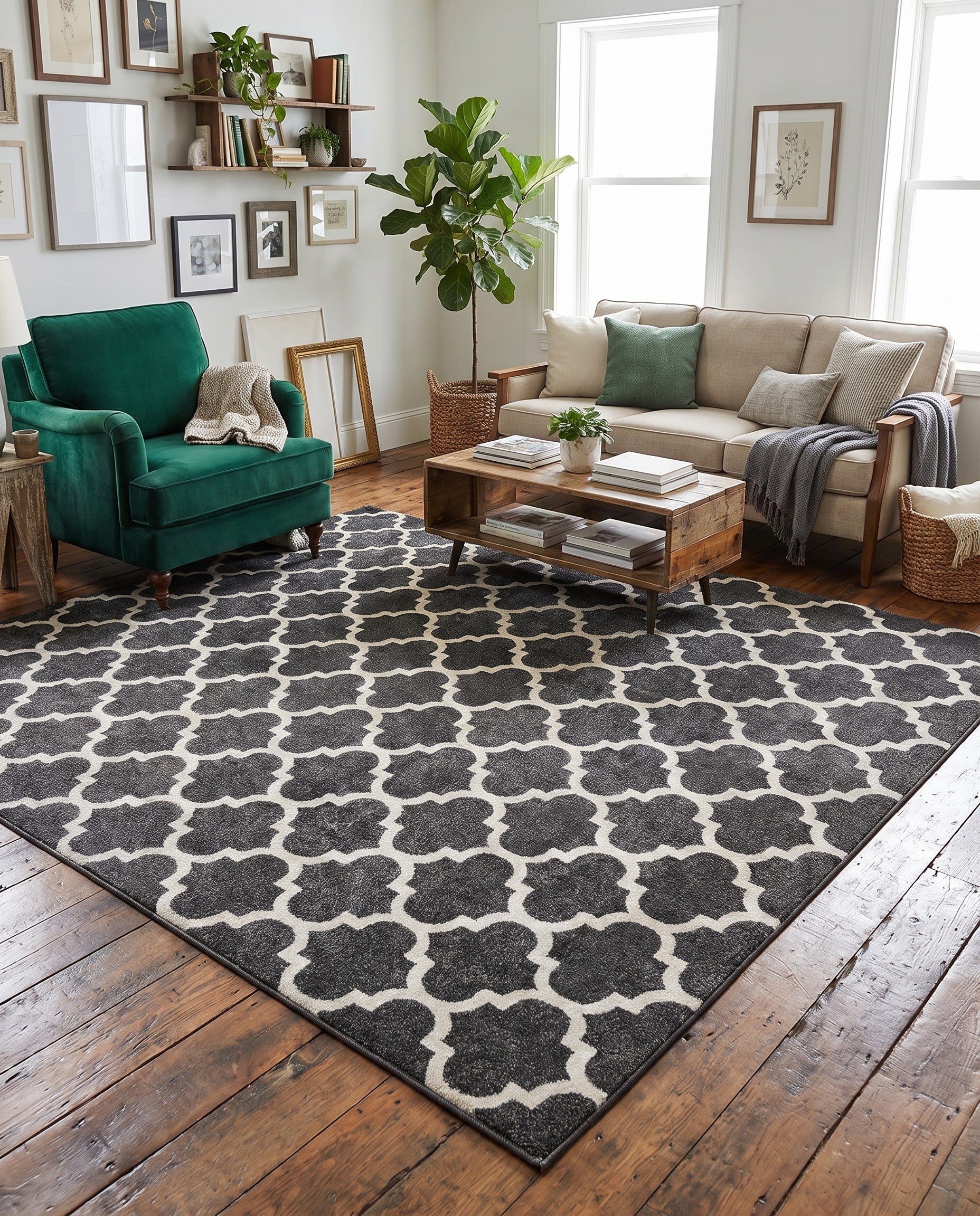 10' x 10' Lattice Square Rug