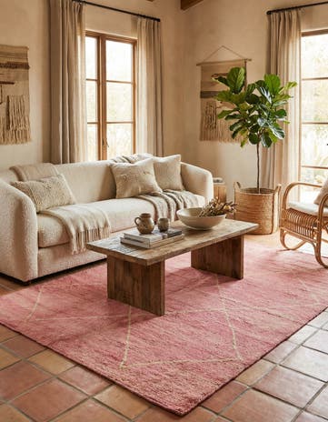 4' 8 x 6' 9 Hand Knotted Darya Wool Rug