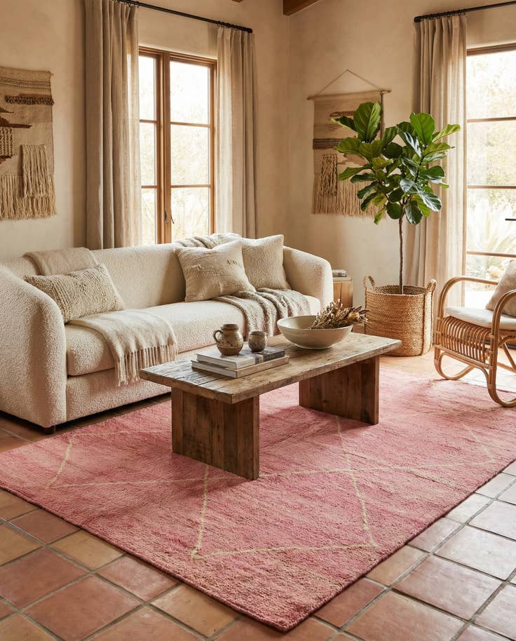 Detail image of 4' 8 x 6' 9 Hand Knotted Darya Wool Rug