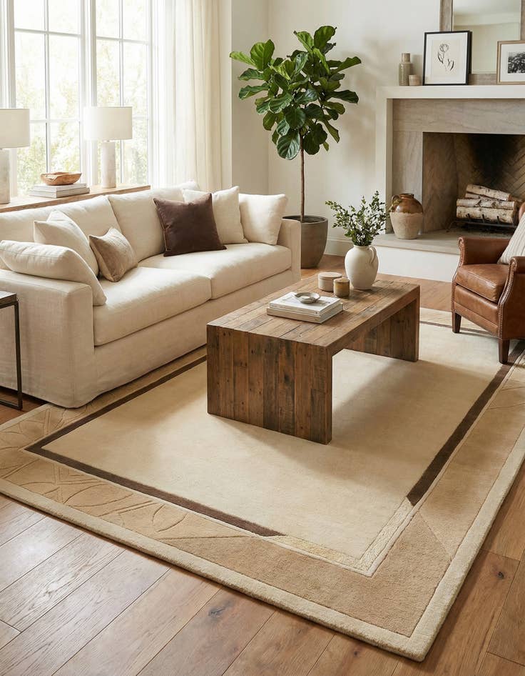 Detail image of 5' 7 x 7' 9  Hand Knotted Darya Wool Rug