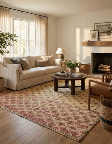 6' 6 x 9' 10 Hand Knotted Darya Wool Rug