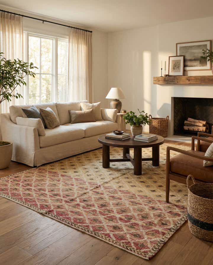 6' 6 x 9' 10 Hand Knotted Darya Wool Rug