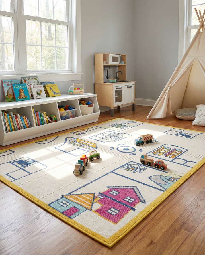 5' 3 x 7' 7 Easy-Clean Indoor / Outdoor Rug