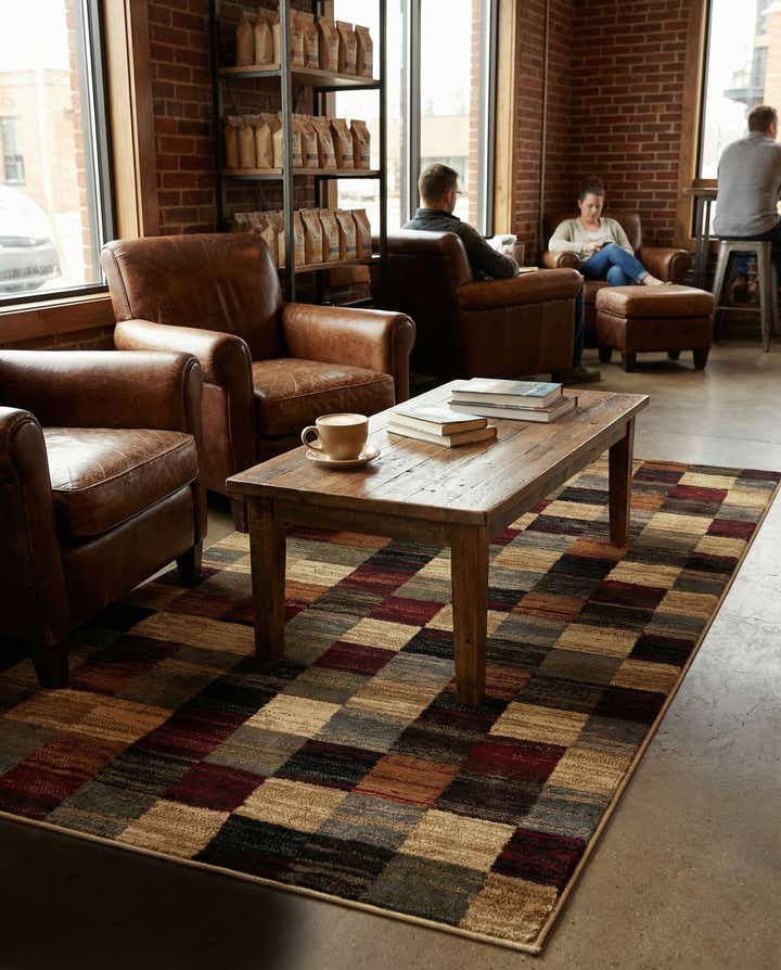 3' 8 x 6' 9 Coffee Shop Rug